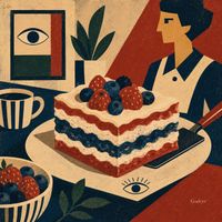 Godeye - Red, White & Blue Cheesecake Lasagna